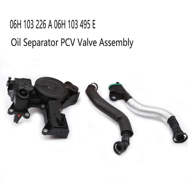 Biloljeutskiller PCV-ventilmontering for A4 Q5 Golf 1.8 2.0 06h 103 226 A 06h 103 495 E Black