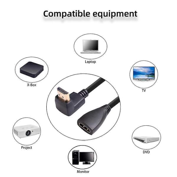 for HDMI-kompatibel forlengelseskabel hann til hunn for bærbar PC videoadapterkabler