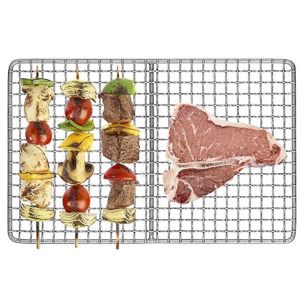 [14]Titanium Grillplate Ultralight Grill Grate BBQ Wire Mesh Baking Roasting Cooling Net Plate for Outdoor Camping Backpacking Picnic