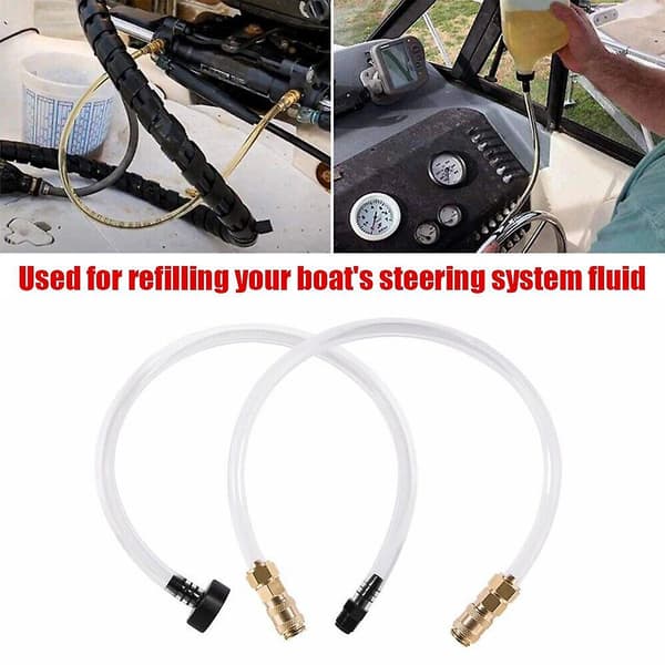 stk. luftudluftningspåfyldningssæt til Seastar hydraulisk styresystem bro rør Hos [DB] As shown