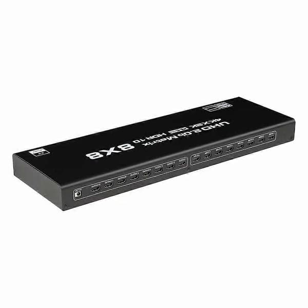 8 x 8 HDMI Matrix Switch Converter 4K 60Hz HDCP2.2 Dekoder HDMI 2.0 Digital Matrix Splitter med Fjernkontroll