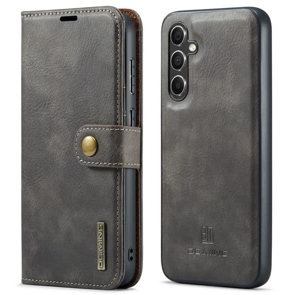DG MING Samsung A56 5G 2-i-1 Magnet Plånboksfodral - Grå grå gray