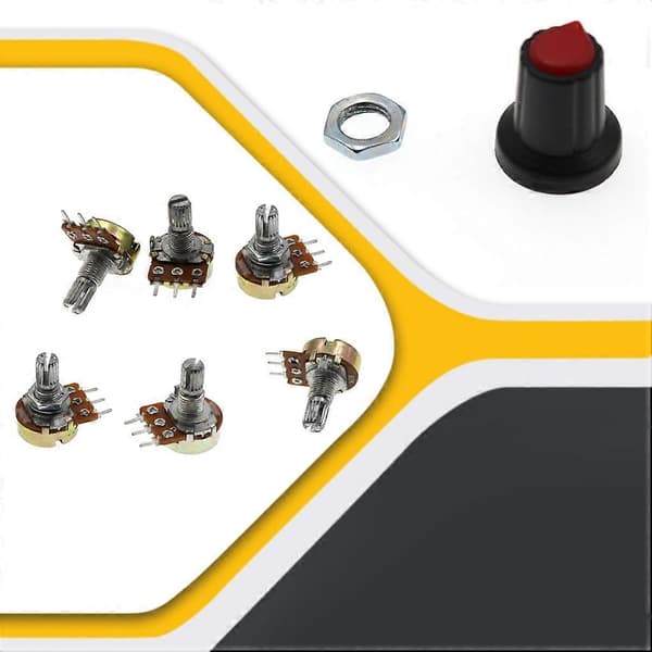 Pakke med 10 elektriske potentiometer-kits dele tilbehør professionel