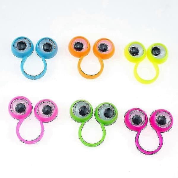 50x Googly Eye Fingerdockor Ringar Partyfavörer för barn