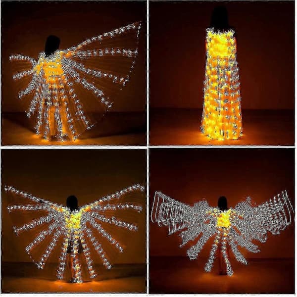 LED-valaistut perhossiivet Halloween-asusteet aikuisille