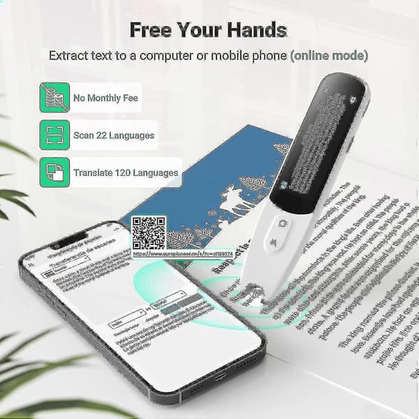 Bluetooth språkoversetterpenn - Digital uthever og lesehjelp