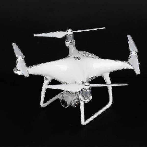 Hvite 1 par 9450 propeller CCW CW for DJI Phantom 4