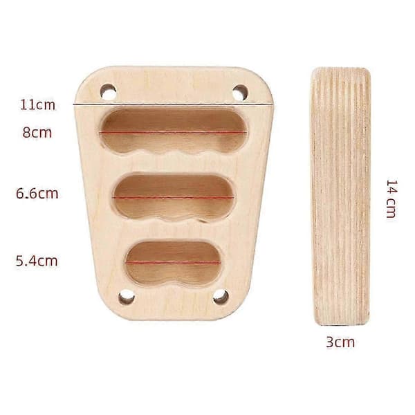 Tre Hangboard Klatring Bærbar Fingerstyrker Pull-Up Grep Arm
