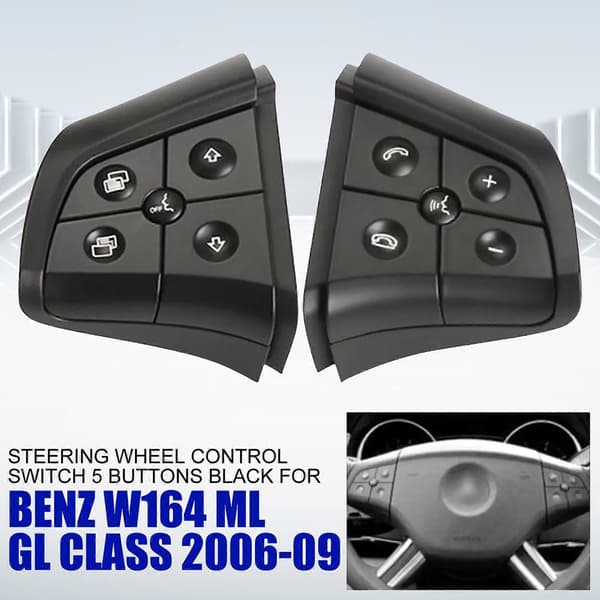 Rattets kontrolkontakt 5 sorte knapper til Benz W164 ML GL CLass 2006~09