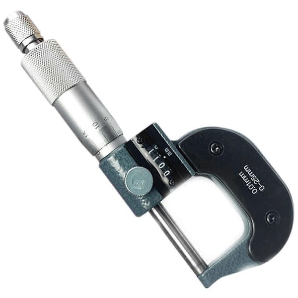 0-25mm 0.01mm Utvendig Mikrometer med Telleravlesning Digital Mikrometer Teller Mikrometer Tykkelsesmåler Verktøy