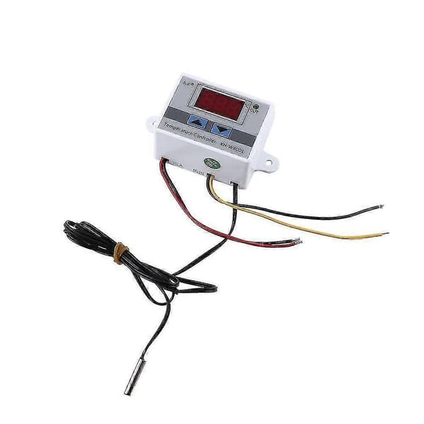 12V digital temperaturregulator med LED-display för exakt kontroll White