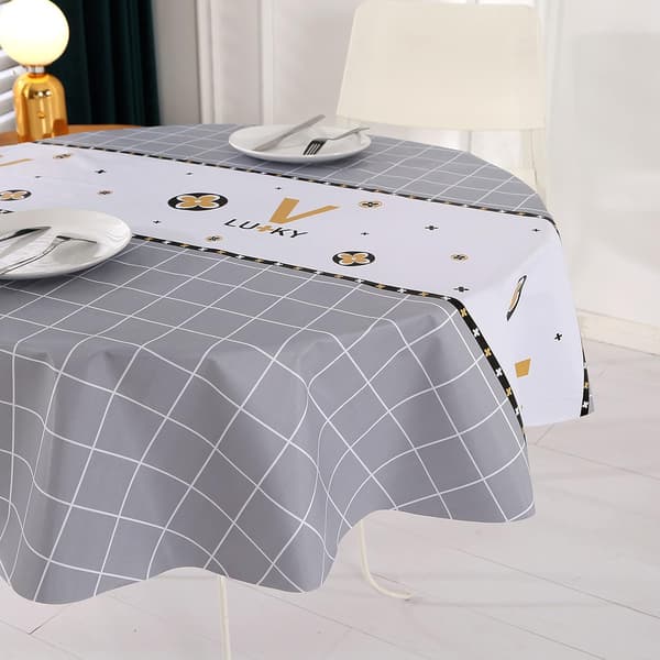 Vanntett voksduk rund duk PVC 120 cm Ecol-XA