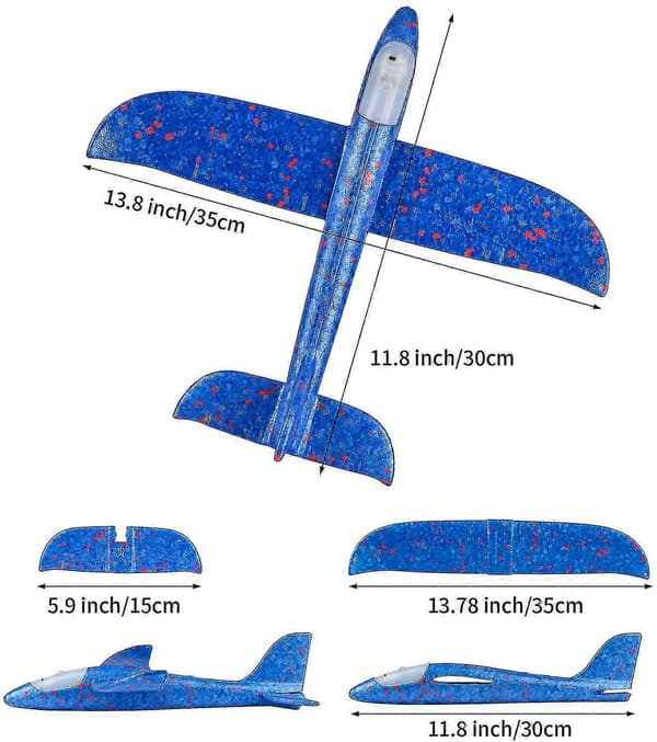 LED-lampa flygplansform