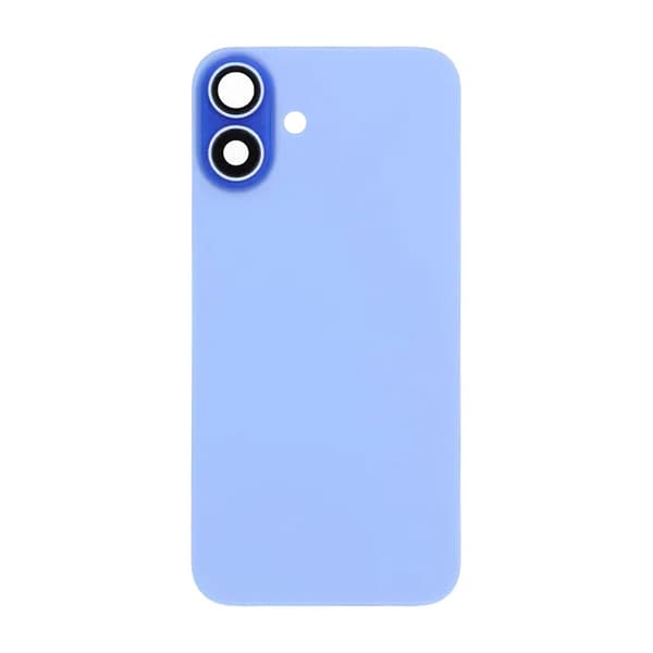 iPhone 16 Plus Bagglas med Magnet og Kameralinse - Blå Blå blue