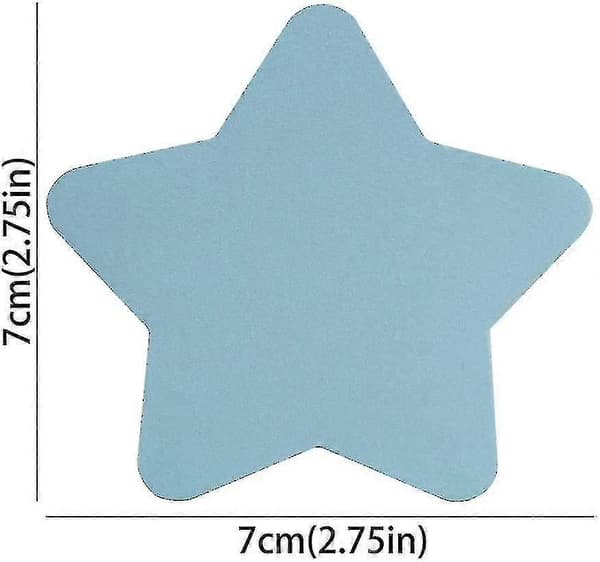 Stjerneformede sticky notes - 10 blokke 76x76mm selvklæbende post-memo søde blandede farver