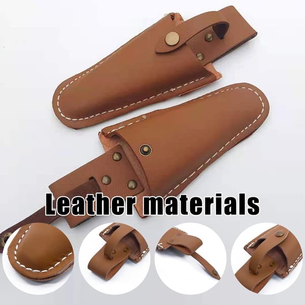 1 pc. pruning shear case, leather sheath, leather hand pruner sheath pouch for garden tools scissors