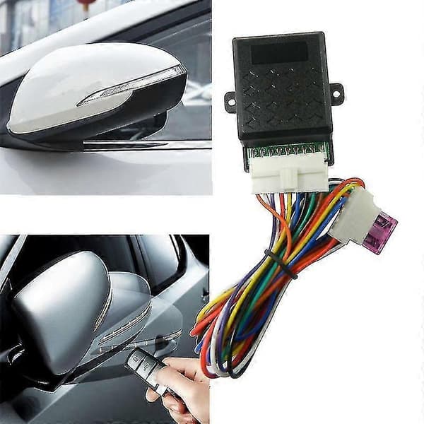 Universal Bil Sidespejl Foldemodul Automatisk Lukke Åbne System black
