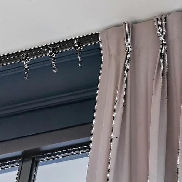 Flexibel 5M svart takskena för böjd gardininstallation