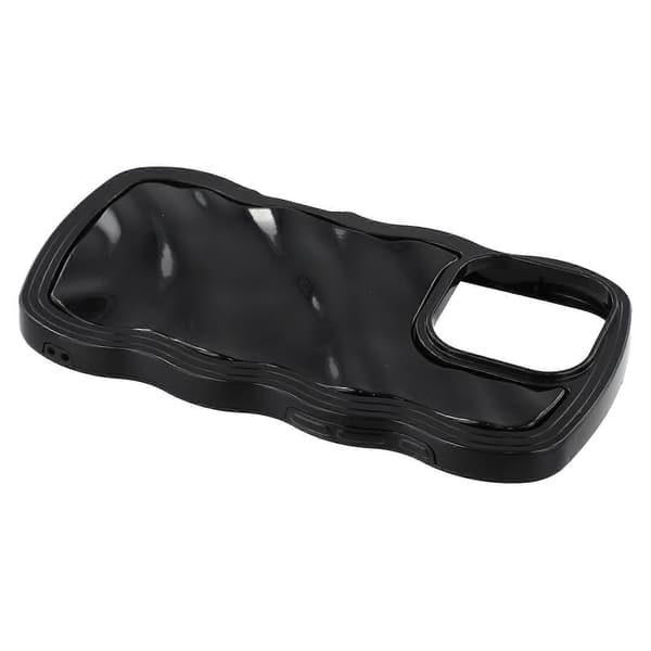 Til iPhone 16 Pro-deksel Bølget kant Støtsikkert TPU+PC-telefondeksel Multicolor Black