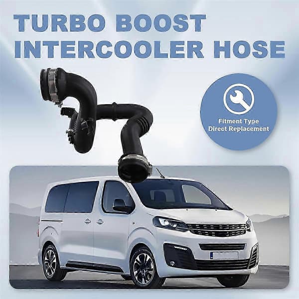 Intercooler slang 93864697 kompatibel med Vivaro A & Trafic 2006-2014 Black