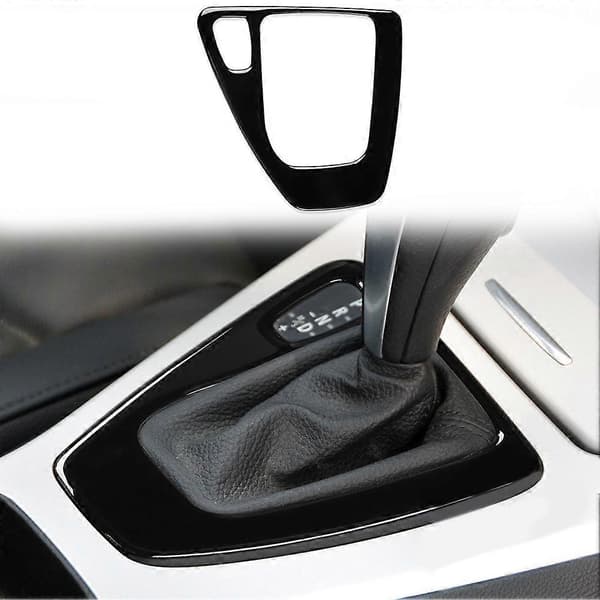 Bilinteriör Växelspak Dekorativt Skydd Växelmonterad Kontrollpanel Trim för 3-serien E90 E92 E93 2005-2012 LHD Black