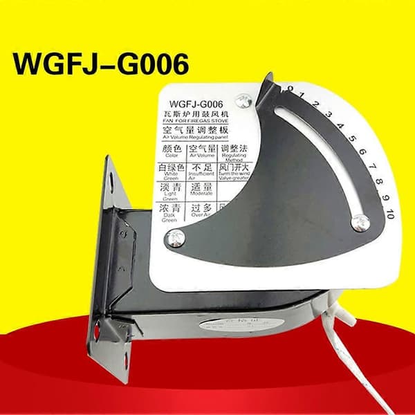 Gaskomfurdele Specialventilator WGFJ-G006 Gaskomfurblæser Standard Universalmotor Black