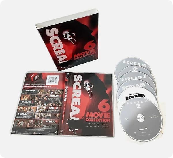 Scream 1-6 (DVD) Film 6-Diskers engelsk versjon