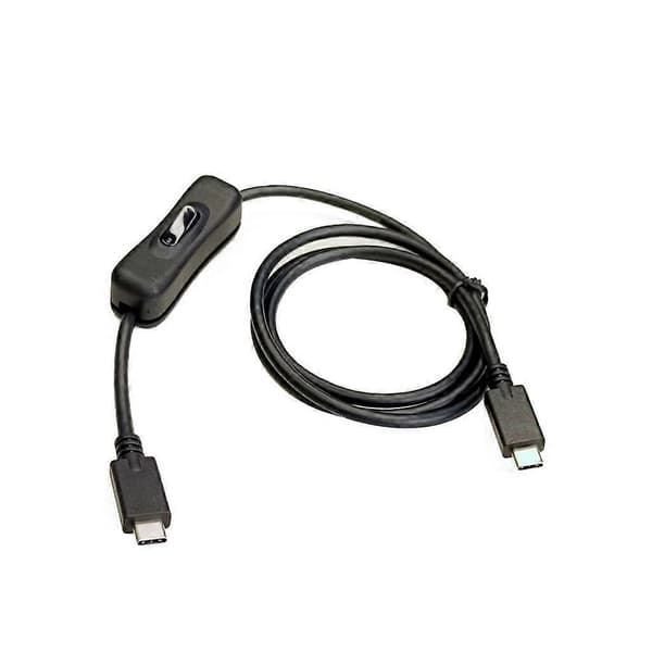 Type C til Type C USB 3.1 Forlengelseskabel PD100W med Brytere Ladekabel 100cm