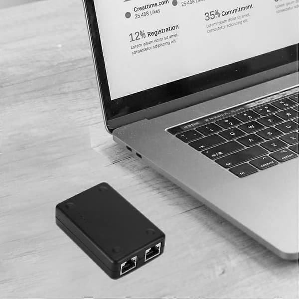2 ind 1 ud netværk switch boks internet Ethernet til vælger switch delingsboks med porte
