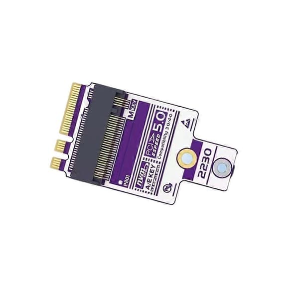 M.2 Key A E till M.2 NVMe 2230 SSD-adapterkort stöder 2230 NVMe SSD Mini PC Soft Router lagringsförlängningskort