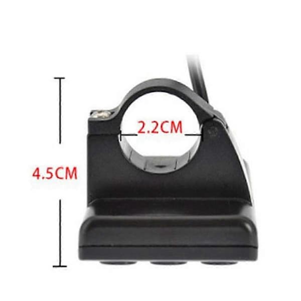 Kontrollpanel för S866 elcykel vattentät LCD-display Black
