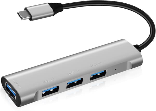 USB Hub USB-C 4 porte USB ekstra porte til højhastighedsdataoverførsel aluminiumslegeringsdesign -c splitter til bærbar computer