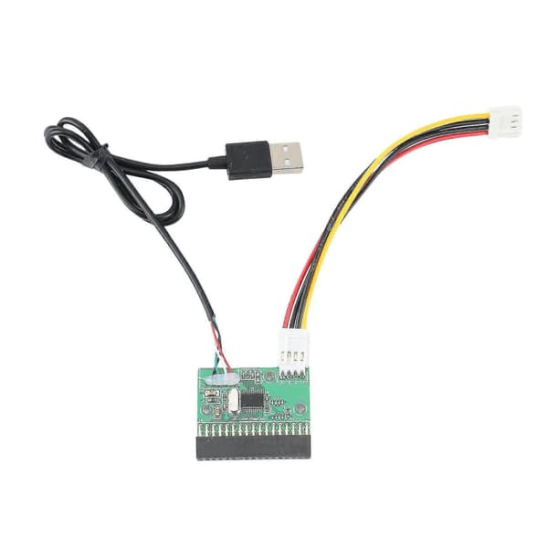 USB til 34-pinners diskettstasjonadapterkabel for 3,5-tommers 1,44 MB diskett Green