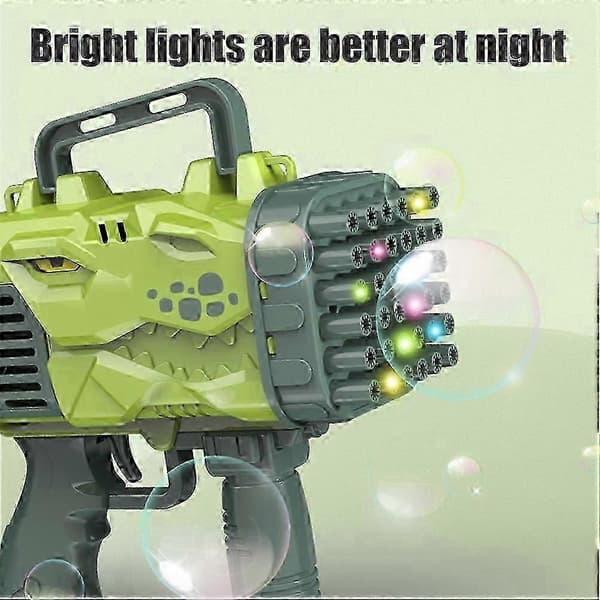 32/64-hulls elektrisk boblemaskin med LED-lys, ideell bursdagsgave til barn