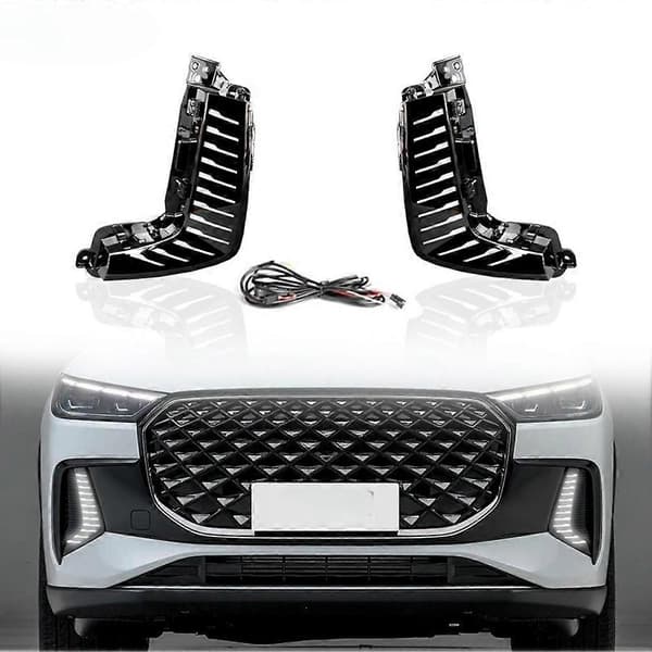 Bil LED kjørelys tåkelys foran for Chery Tiggo 8 Pro Max 2025 blinklys tilbehør Black
