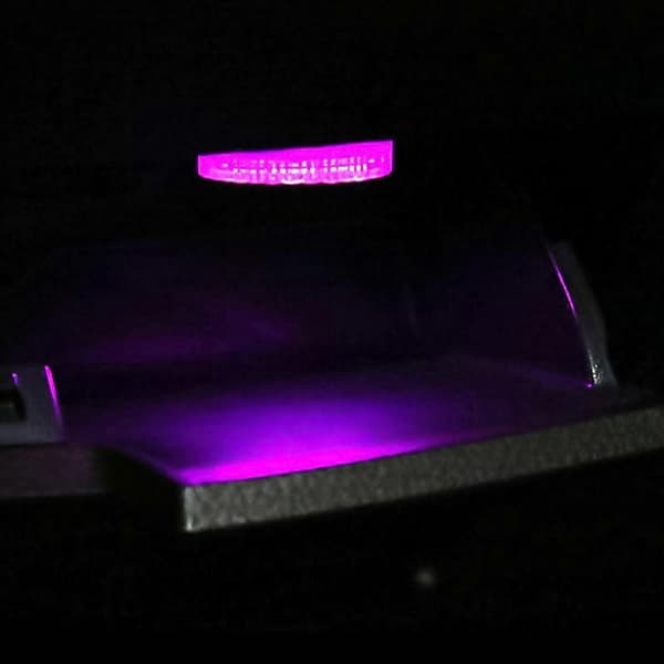 Universal trådlös LED-atmosfärbelysning för bil Nödfotbelysning Pink Light
