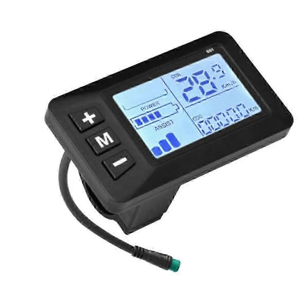 5-bens LCD hastighedsdisplay Vandtæt Multi-spænding 24V/36V/48V E-Scooter Accelerator