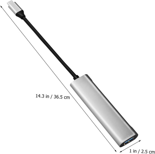 USB Hub USB-C 4 porte USB ekstra porte til højhastighedsdataoverførsel aluminiumslegeringsdesign -c splitter til bærbar computer
