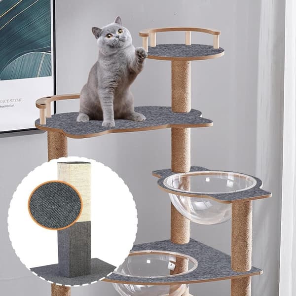 30x100 cm Self-adhesive Cat Scratch Pad, Wall Protector for Scratch Pad, Sofa Scratch Pad, Cat Scratch Mat, Corner DIY gray gray
