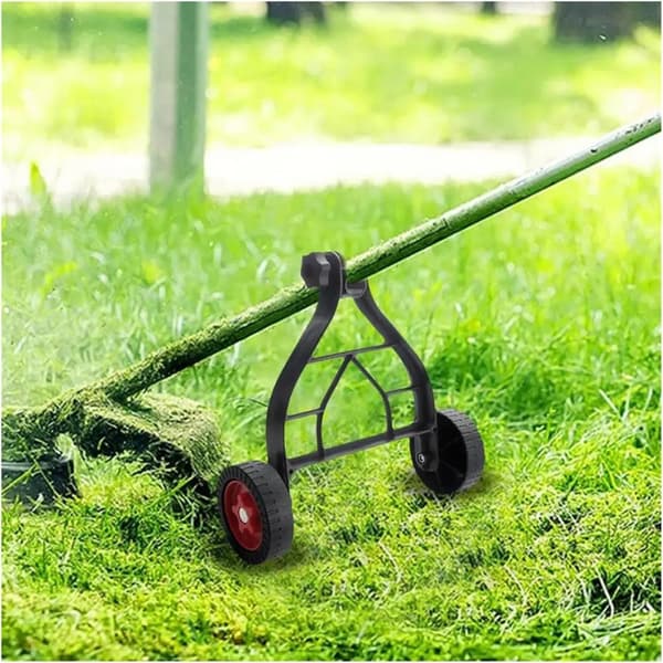 [14] Trimmer Support Wheel Universal Lawn Mower Wheel with Attachment, Adjustable and Ergonomic Wheel System for Grass Trimmer and Edger