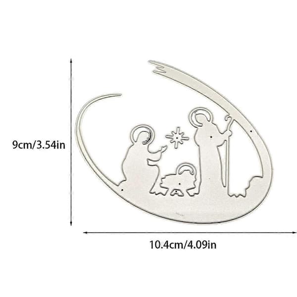 Skärformar Stencil Högkolstål Hem DIY Kort Präglingsmaterial