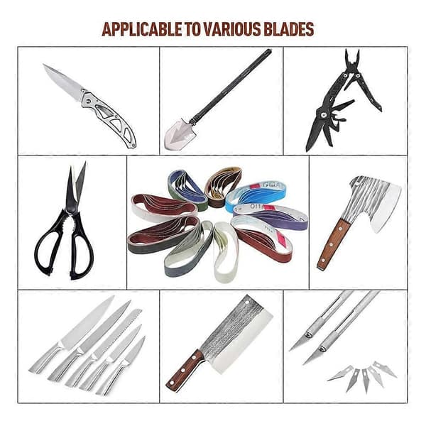45 stk 3/4\" X 12\" erstatningsknivsliper slipebåndsett for Work Sharp Knife & Tool Sharpener Ken Onion Edition