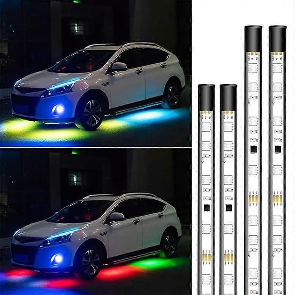 Bilmodifiering Symphony Röststyrning LED Chassilampor, Specifikation: 2 x 90cm + 2 x 120cm Not Specified