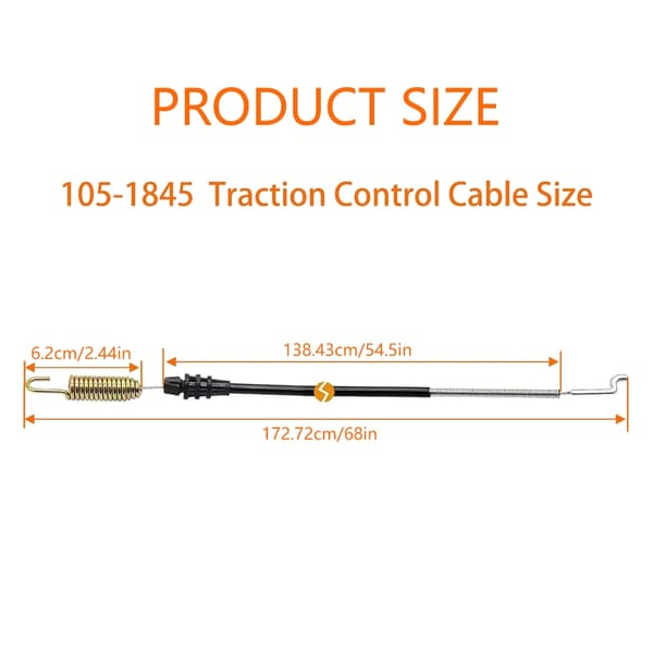 Replacement Cable for Propulsion, Suitable for 22-inch Recyclers Lawn Mower, 2007 and 2009 Versions