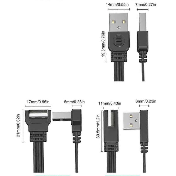 Højhastigheds datakabel 480 Mbps dataoverførsel USB2.0 han til han stikledning 1m Straight head