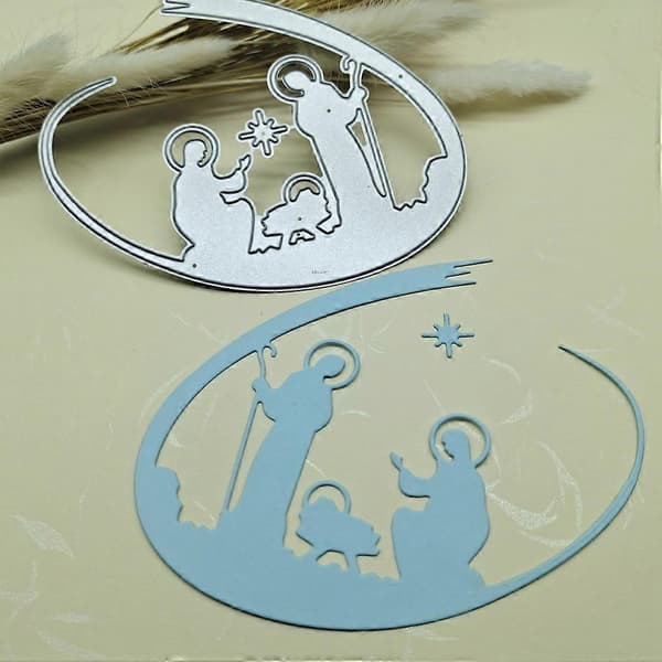 Skärformar Stencil Högkolstål Hem DIY Kort Präglingsmaterial