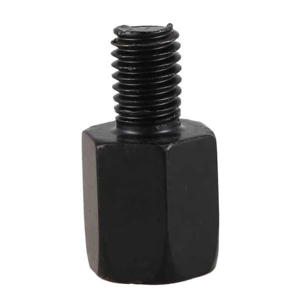 12 Motorcykelspejladaptere, konverterer 8 mm til 10 mm, sort Black