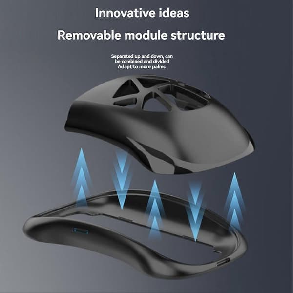 Musbase for Apple Magic Mouse 2/3/4 Høydejusterbar Base Ergonomisk Håndfølelse Optimaliseringsbase Hvit White
