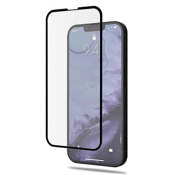 Lemonda HD Silk Print Full Glue Full Screen Coverage 9H Härdat Glas Skydd för iPhone 13 mini