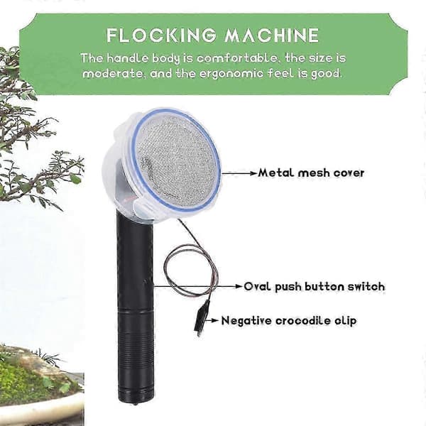 Miniatyr Landskapsmodell Materiale Flocking Statisk Gressapplikator Modellering Hobby Håndverk Tilbehør